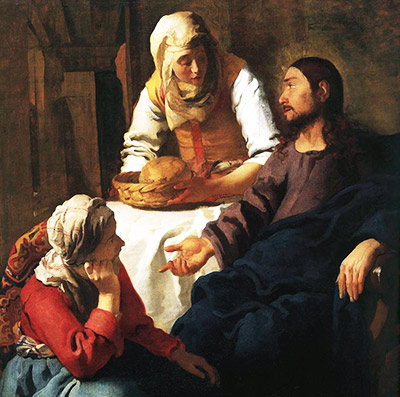Christ in the House of Martha and
                                  Mary, painting by Vanmeer