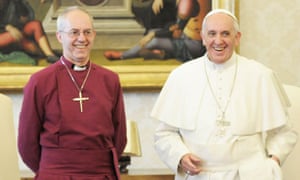 Archbishop Justin Welby and Pope Francis