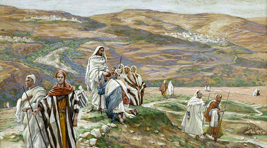 Christ sends out 70
                          disciples two by two, by James Tissot