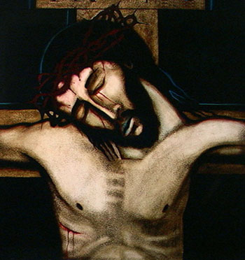 crucifixion by Michael O'Brian