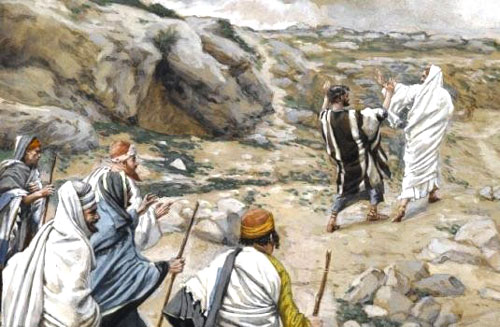 Jesus rebukes Peter