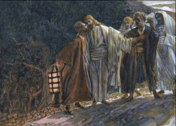 kiss of Judas, by
                          James Tissot