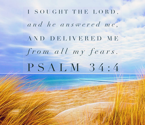 verse from
                  Psalm 34