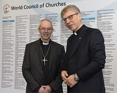 Archbishop Justin Welby at World
                                  Council of Churches Centre