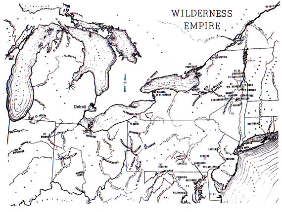 wilderness map showing Detroit
